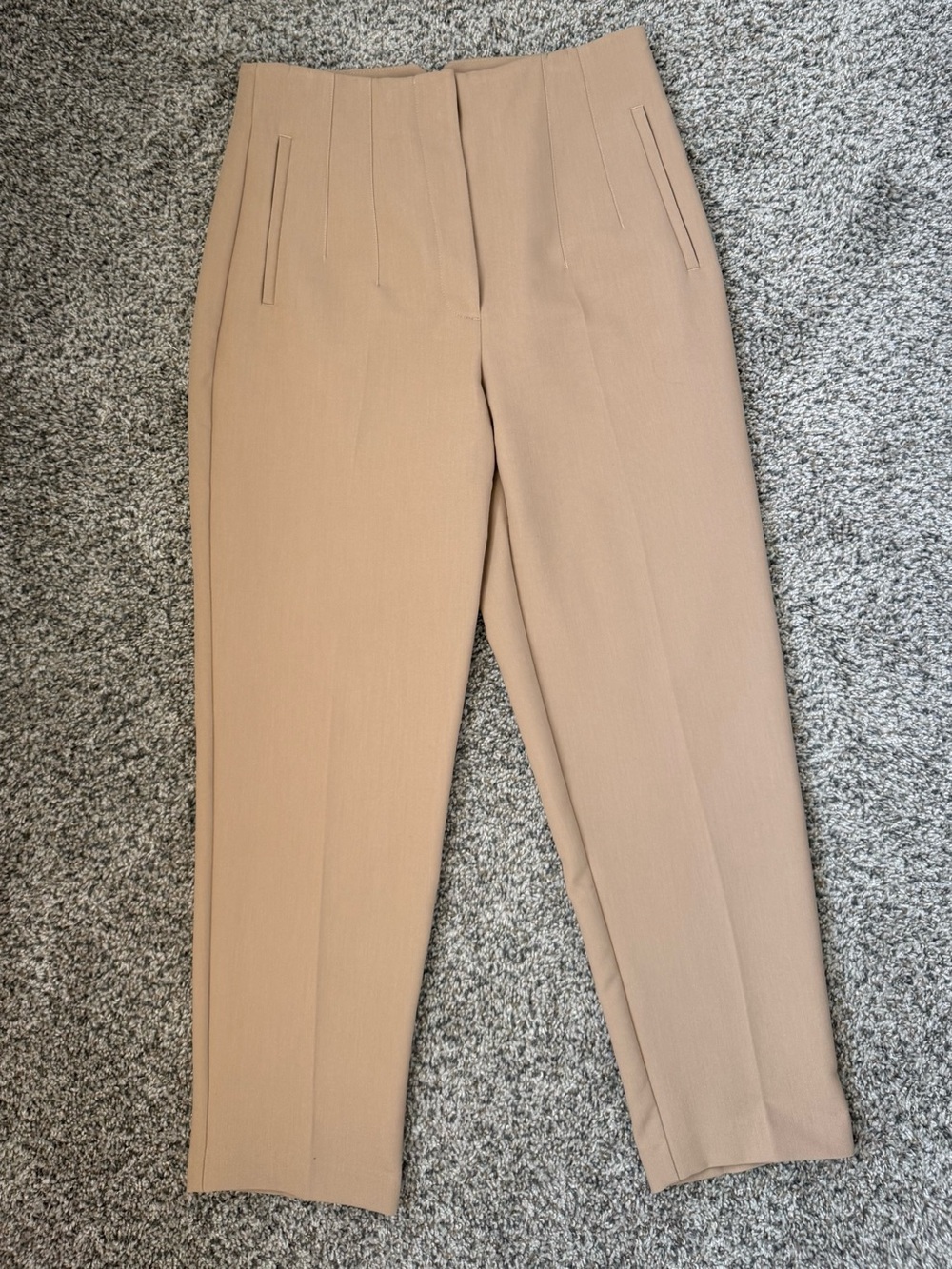 Zara Women’s Seamed Straight Leg Pleated Pant